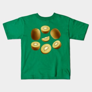 Gold Kiwifruits Kids T-Shirt